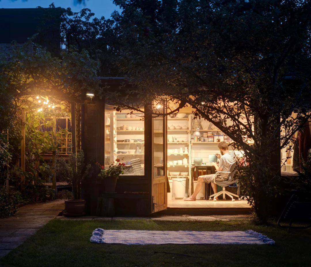 garden studio art room backyard setup
