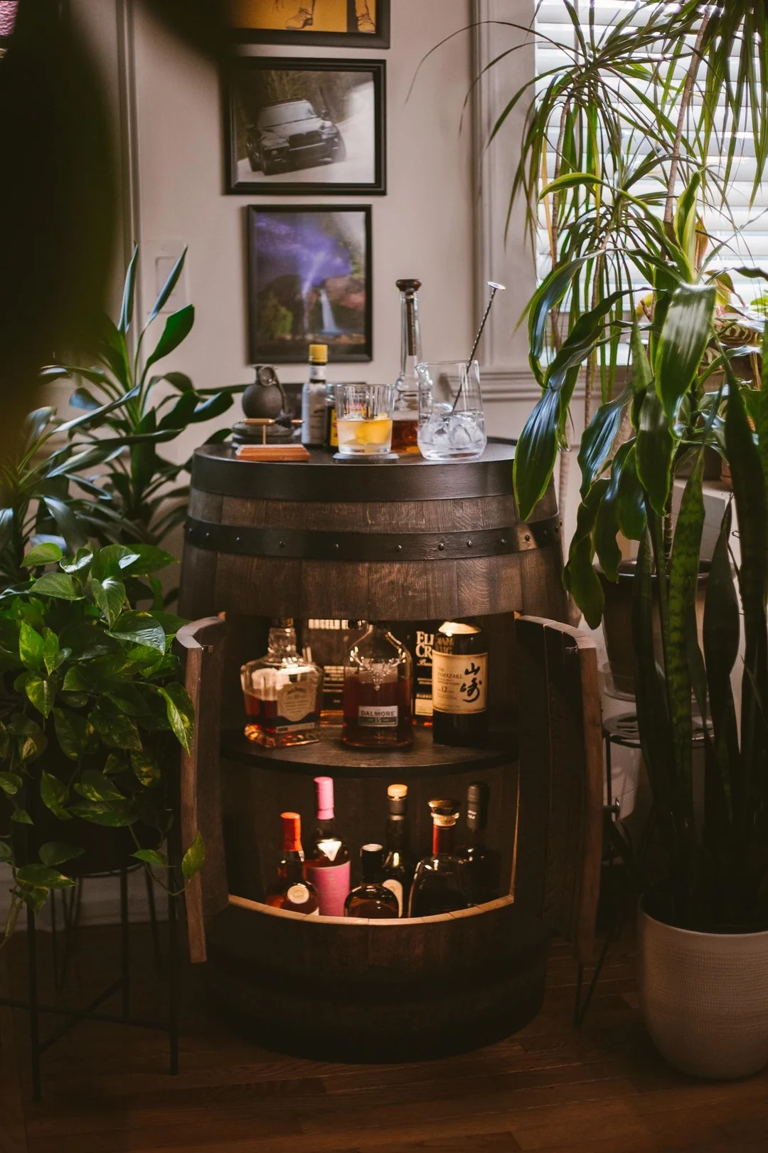 balcony bar setup simple design