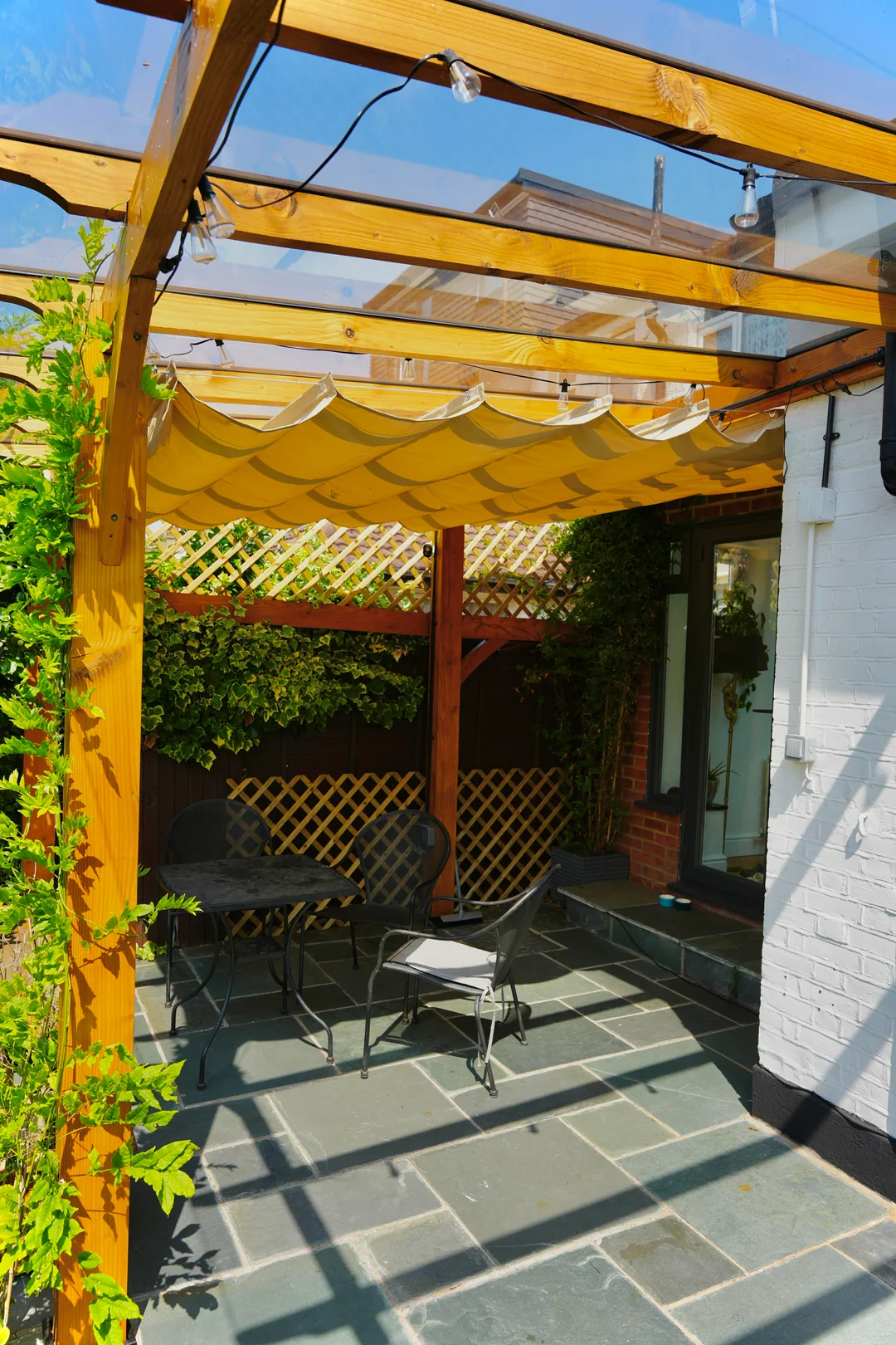 rooftop pergola shade terrace design
