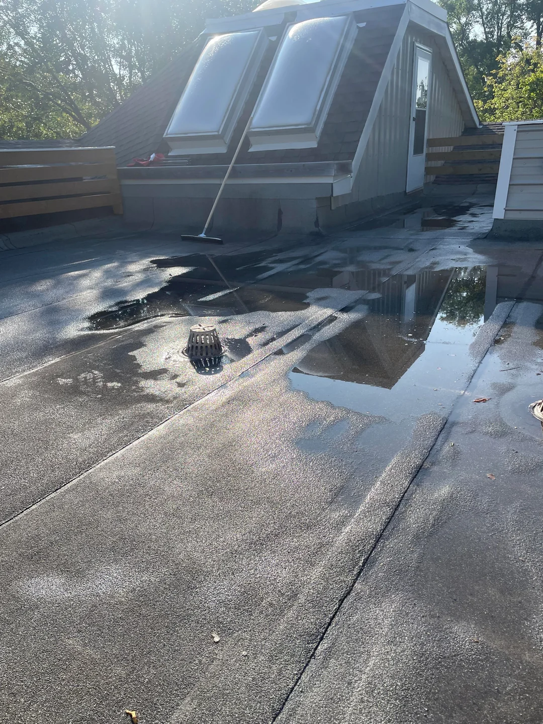 terrace water drain system rooftop
