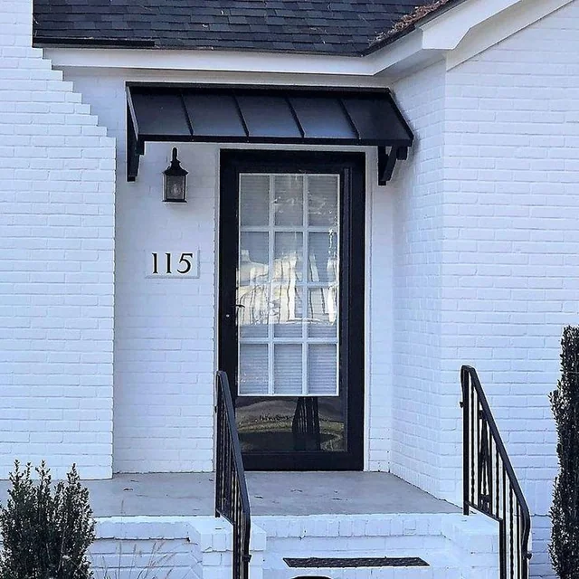 modern door canopy exterior small entrance

