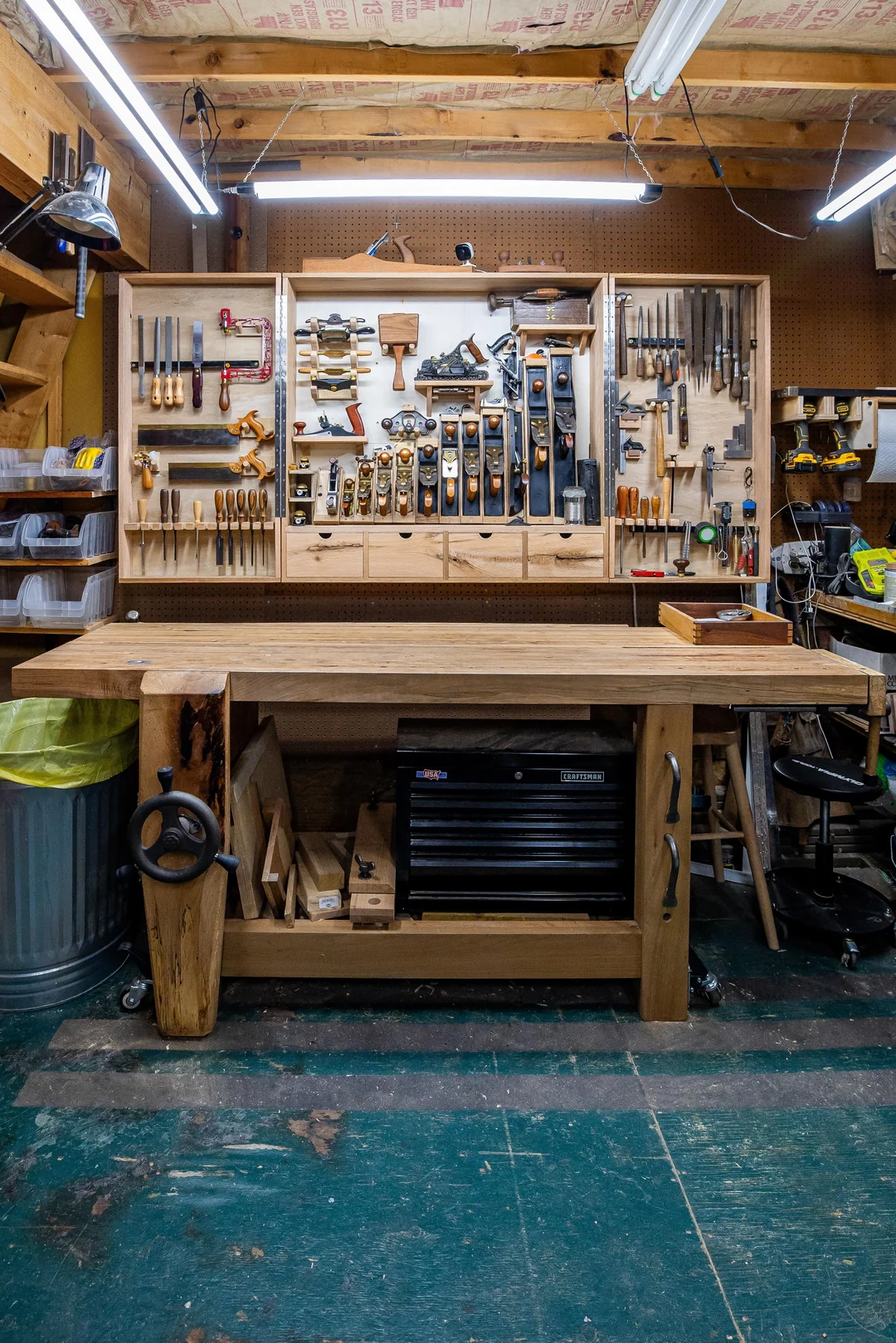 simple tool organization workshop drawers layout
