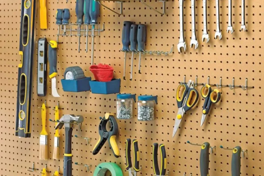 pegboard tool wall organization garage workshop
